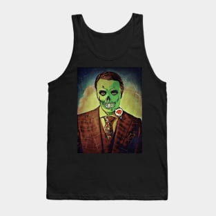 Zombie Green Hannibal Lecter for Halloween - Brains! Tank Top